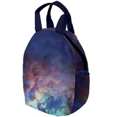 Lagoon Nebula Interstellar Cloud Pastel Pink, Turquoise And Yellow Stars Travel Backpacks by genx