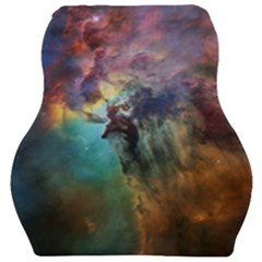 Lagoon Nebula Interstellar Cloud Pastel Pink, Turquoise And Yellow Stars Car Seat Velour Cushion  by genx