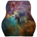 Lagoon Nebula Interstellar Cloud Pastel pink, turquoise and yellow stars Car Seat Velour Cushion  View1