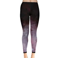 Eagle Nebula Wine Pink And Purple Pastel Stars Astronomy Inside Out Leggings by genx