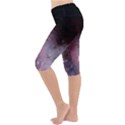 Eagle Nebula Wine Pink and Purple pastel Stars Astronomy Lightweight Velour Cropped Yoga Leggings View2