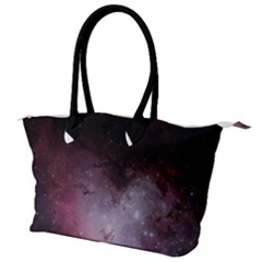 Eagle Nebula Wine Pink And Purple Pastel Stars Astronomy Canvas Shoulder Bag by genx