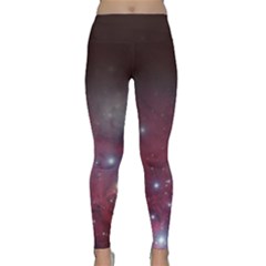 Christmas Tree Cluster Red Stars Nebula Constellation Astronomy Classic Yoga Leggings by genx