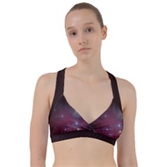 Christmas Tree Cluster Red Stars Nebula Constellation Astronomy Sweetheart Sports Bra by genx