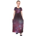 Christmas Tree cluster red stars nebula constellation Astronomy Kids  Short Sleeve Maxi Dress View1