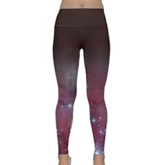 Christmas Tree Cluster Red Stars Nebula Constellation Astronomy Lightweight Velour Classic Yoga Leggings by genx