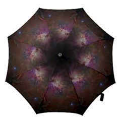 Orion Nebula Star Formation Orange Pink Brown Pastel Constellation Astronomy Hook Handle Umbrellas (medium) by genx