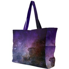 Carina Nebula Ngc 3372 The Grand Nebula Pink Purple And Blue With Shiny Stars Astronomy Simple Shoulder Bag by genx