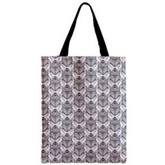 Scarab Pattern Egyptian Mythology Black And White Zipper Classic Tote Bag by genx