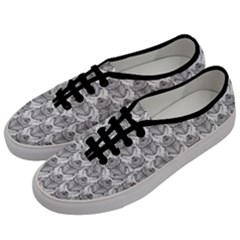 Scarab Pattern Egyptian Mythology Black And White Men s Classic Low Top Sneakers by genx