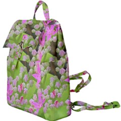 Hot Pink Succulent Sedum With Fleshy Green Leaves Buckle Everyday Backpack by myrubiogarden