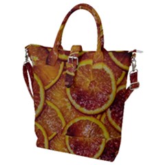 Blood Orange Fruit Citrus Fruits Buckle Top Tote Bag by Wegoenart