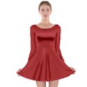 Reggae Smoky Red Long Sleeve Skater Dress View1