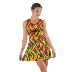 Reggae Smoky Waves  Cotton Racerback Dress by Seashineswimwear