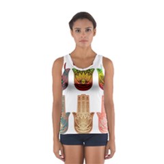 Evil Eye Protection Charm Colorful Sport Tank Top  by Wegoenart