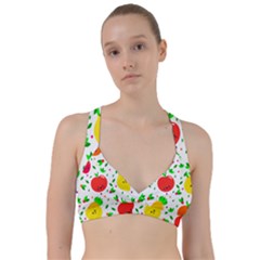 Pattern Fruit Fruits Orange Green Sweetheart Sports Bra by Wegoenart