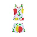 Pattern Fruit Fruits Orange Green Kids  Boyleg Swimsuit View2