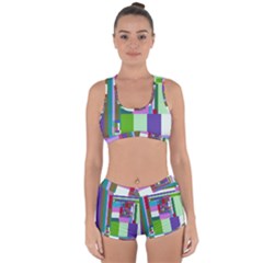 Fractal Gradient Colorful Infinity Art Racerback Boyleg Bikini Set by Wegoenart