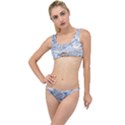 Marbled Paper Mottle Color Movement Blue White The Little Details Bikini Set View1