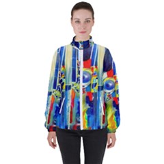 Twilight Bass No 2 F High Neck Windbreaker (women) by Azure