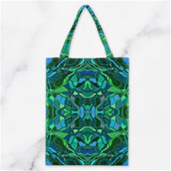 Abstract #8   I   Blues & Greens 6000 Classic Tote Bag by KesaliSkyeArt