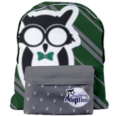 Green/gray Owl - Giant Full Print Backpack by TransfiguringAdoptionStore