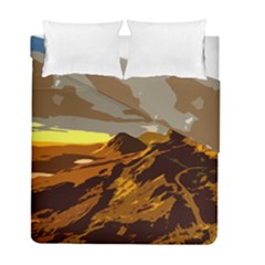 Scotland Monti Mountains Mountain Duvet Cover Double Side (full/ Double Size) by Pakrebo