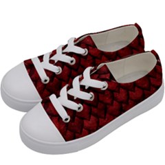 Red Dragon Kids  Low Top Canvas Sneakers by LalaChandra