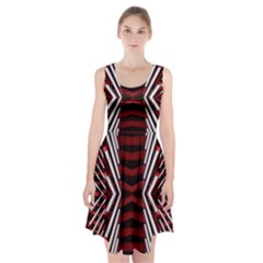 Red & White Stripes  Racerback Midi Dress by WensdaiAmbrose