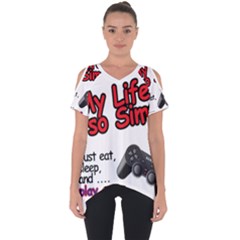 My Life Is Simple Cut Out Side Drop Tee by Ergi2000