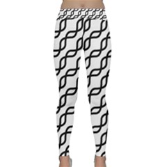 Diagonal Stripe Pattern Classic Yoga Leggings by Pakrebo