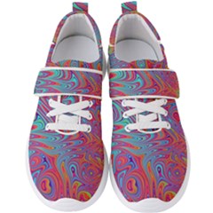 Fractal Bright Fantasy Design Men s Velcro Strap Shoes by Pakrebo