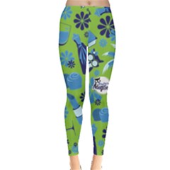 Self Care Goals (green) Leggings  by TransfiguringAdoptionStore