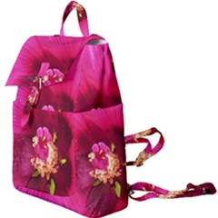 Deep Pink And Crimson Hibiscus Flower Macro Buckle Everyday Backpack by myrubiogarden