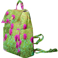 Impressionistic Purple Peonies With Green Hostas Buckle Everyday Backpack by myrubiogarden