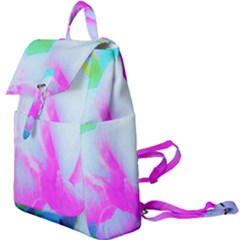 Abstract Pink Hibiscus Bloom With Flower Power Buckle Everyday Backpack by myrubiogarden