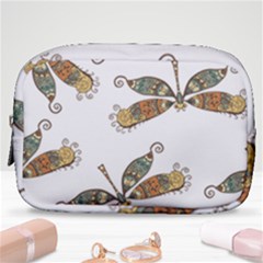 Pattern Dragonfly Background Make Up Pouch (small) by Pakrebo