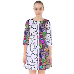 Brain Mind A I Ai Anatomy Smock Dress by Pakrebo