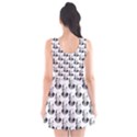 Trump Retro Face Pattern MAGA Black and white US Patriot Scoop Neck Skater Dress View2