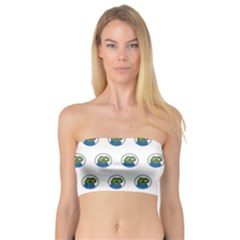 Apu Apustaja With Banana Phone Wall Eyed Pepe The Frog Pattern Kekistan Bandeau Top by snek