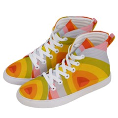 Retro Graffiti Art Nouveau Women s Hi-top Skate Sneakers by genx