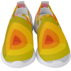 Retro Graffiti Art Nouveau Kids  Slip On Sneakers by genx