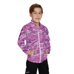 Pink Camouflage Army Military Girl Windbreaker (kids) by snek