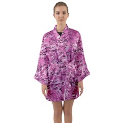 Pink Camouflage Army Military Girl Long Sleeve Kimono Robe by snek