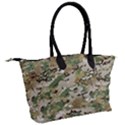 Wood camouflage military army green khaki pattern Canvas Shoulder Bag View2