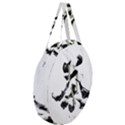 Tea Calligraphy Giant Round Zipper Tote View3