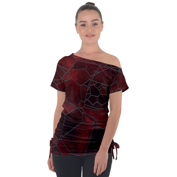 Mosaic Glass Glass Mosaic Colorful Tie-Up Tee