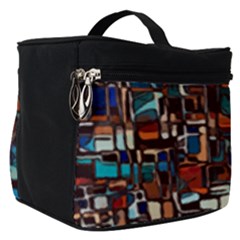 Stained Glass Mosaic Abstract Make Up Travel Bag (small) by Pakrebo