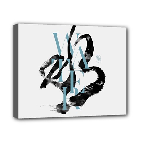 Water Calligraphy  Canvas 10  X 8  (stretched) by EMWdesign