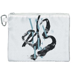 Water Calligraphy  Canvas Cosmetic Bag (xxl) by EMWdesign